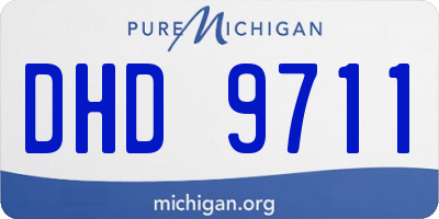 MI license plate DHD9711