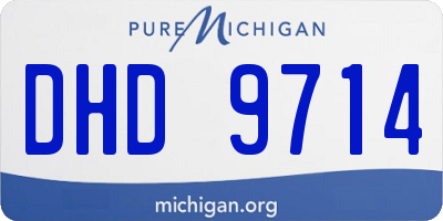 MI license plate DHD9714