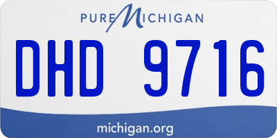 MI license plate DHD9716