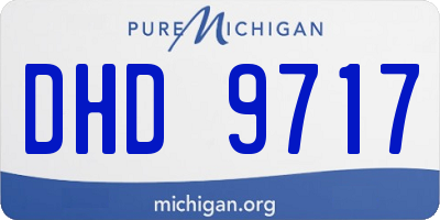 MI license plate DHD9717