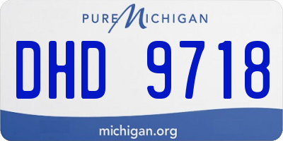 MI license plate DHD9718