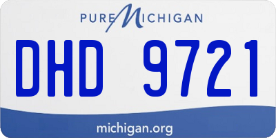 MI license plate DHD9721