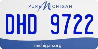 MI license plate DHD9722