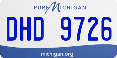 MI license plate DHD9726