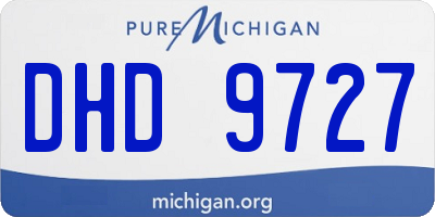 MI license plate DHD9727