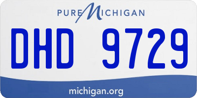 MI license plate DHD9729