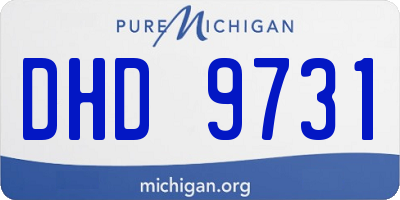 MI license plate DHD9731