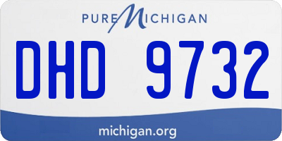 MI license plate DHD9732