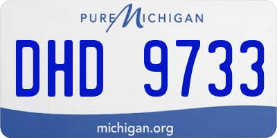 MI license plate DHD9733