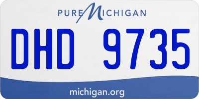 MI license plate DHD9735