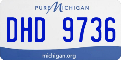 MI license plate DHD9736
