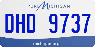 MI license plate DHD9737