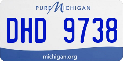 MI license plate DHD9738