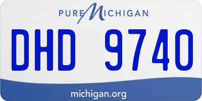 MI license plate DHD9740