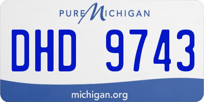 MI license plate DHD9743