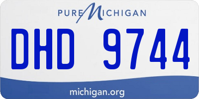MI license plate DHD9744