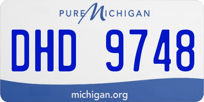 MI license plate DHD9748