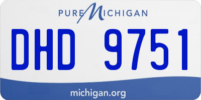 MI license plate DHD9751