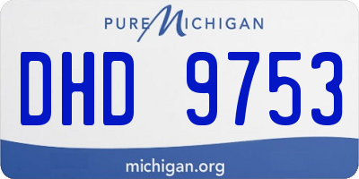 MI license plate DHD9753