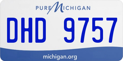 MI license plate DHD9757