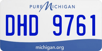 MI license plate DHD9761