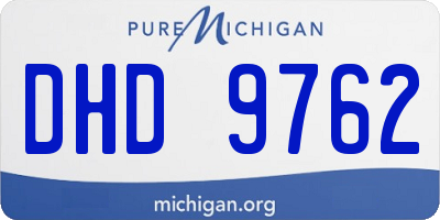 MI license plate DHD9762