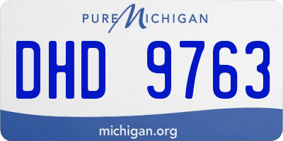 MI license plate DHD9763