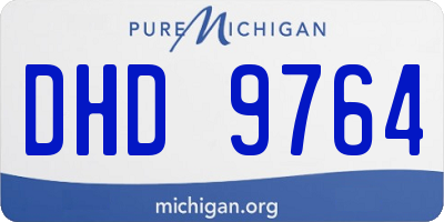 MI license plate DHD9764