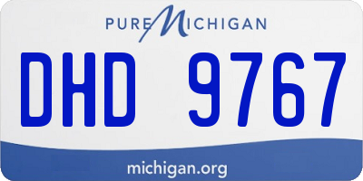MI license plate DHD9767