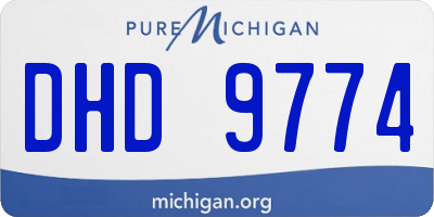 MI license plate DHD9774