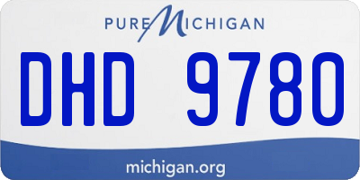 MI license plate DHD9780