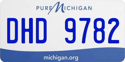 MI license plate DHD9782