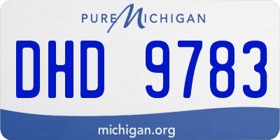 MI license plate DHD9783