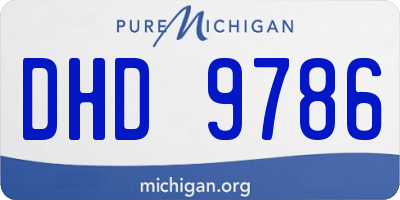 MI license plate DHD9786
