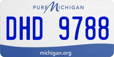 MI license plate DHD9788