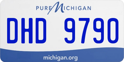MI license plate DHD9790