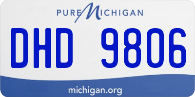 MI license plate DHD9806