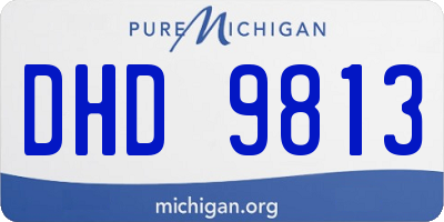 MI license plate DHD9813