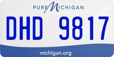 MI license plate DHD9817