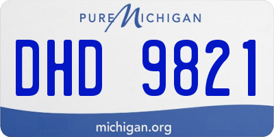 MI license plate DHD9821