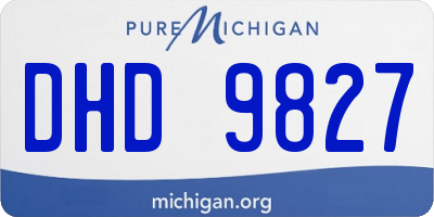 MI license plate DHD9827