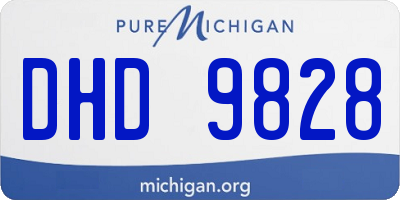 MI license plate DHD9828