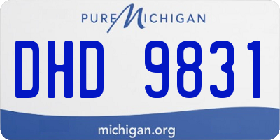 MI license plate DHD9831