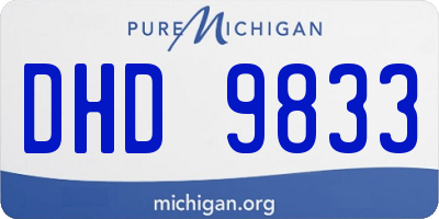 MI license plate DHD9833