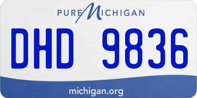 MI license plate DHD9836