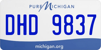 MI license plate DHD9837