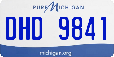 MI license plate DHD9841