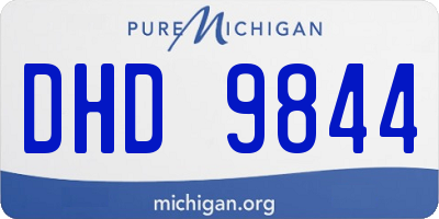 MI license plate DHD9844