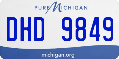 MI license plate DHD9849