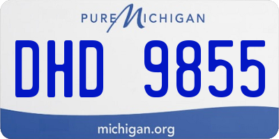 MI license plate DHD9855